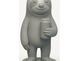 Sloth with energy dring