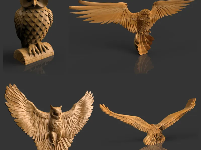 4 different models Owl