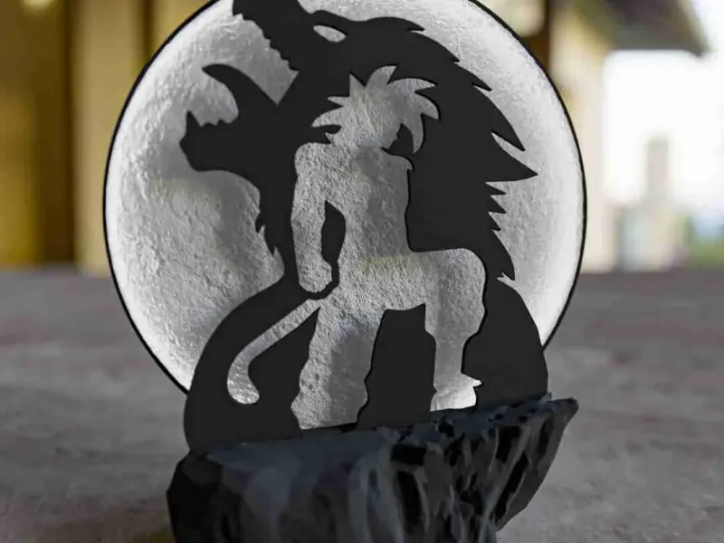 Goku ss4 Lampe de lune