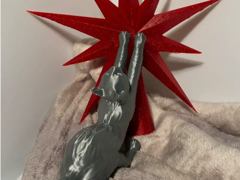 Cat Christmas tree topper