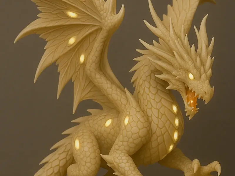 Dragão de penas ataque