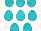 Easter cute eggs cookie cutter set of 8-0