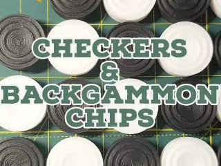 Checkers and Backgammon chips