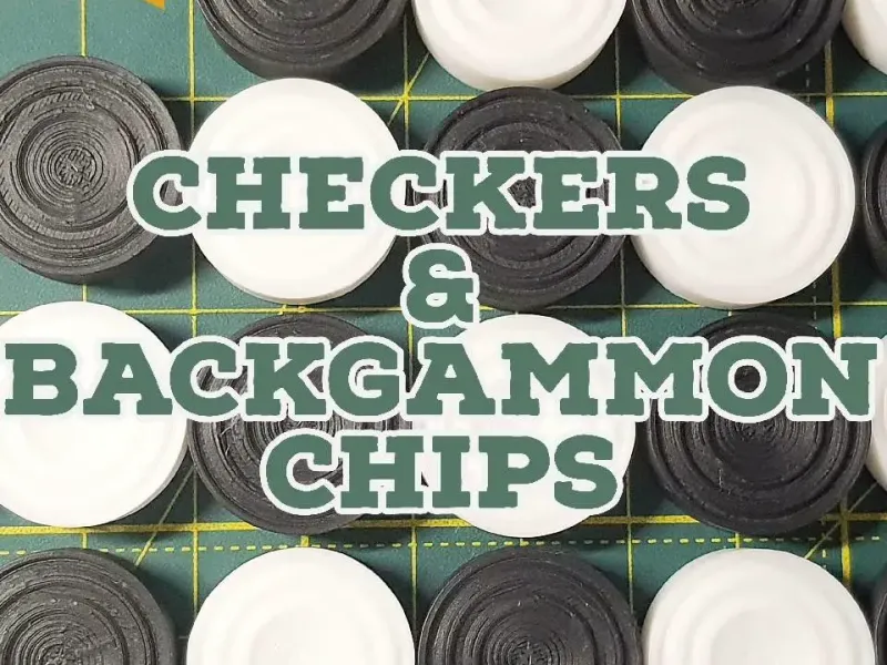 Pions de dames et de backgammon