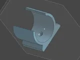 32mm PVC tube wallmount bracket-1
