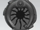 Nave sobre un soporte "JUGGERNAUT" de los ingenieros del planeta LV-6