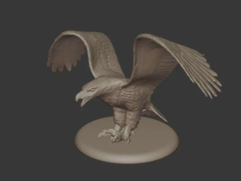 Eagle Figurine – Majestic Bird of Prey 3D Printable Model