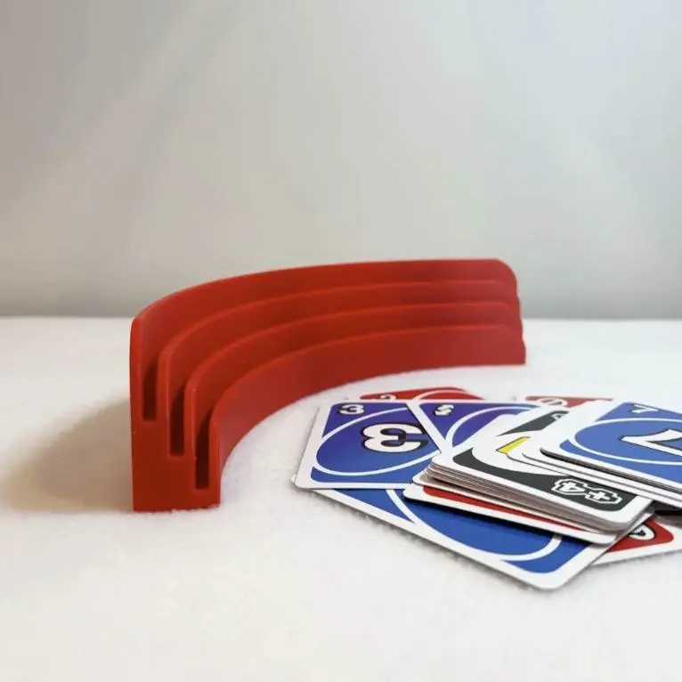 Small triple tier playing card holder