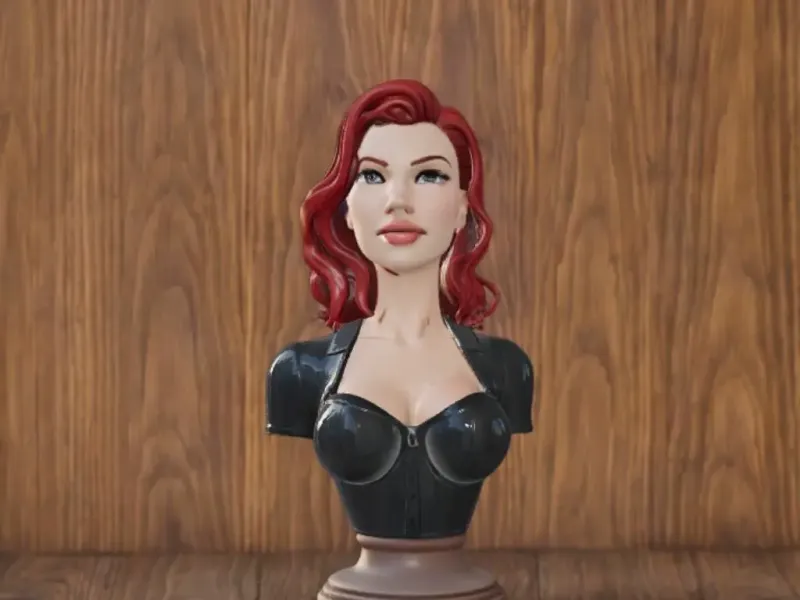 Sexy Black Widow Sculpture