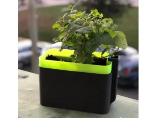Self-watering rectangular planter