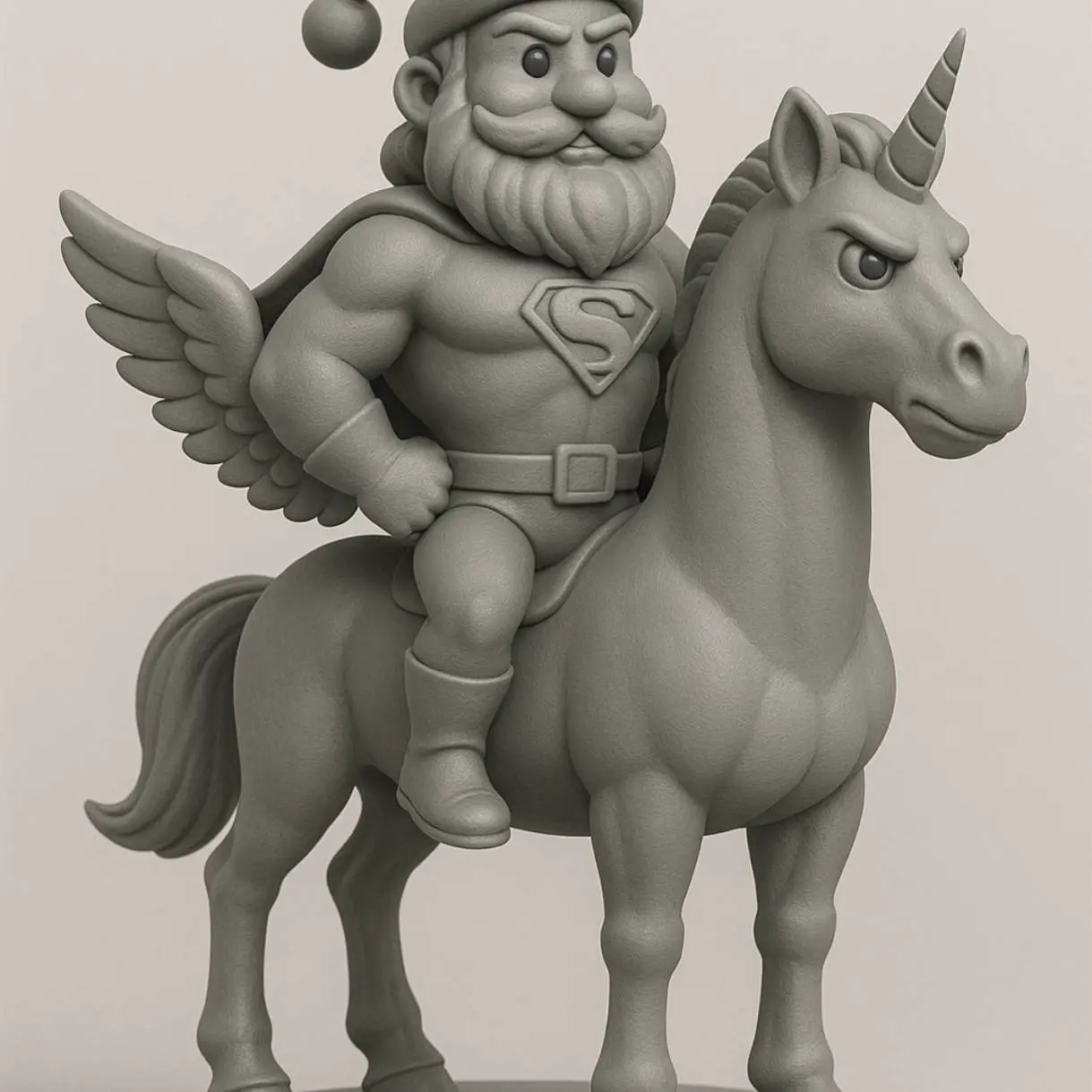 unicorn santa