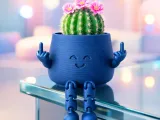 Flexi Middle Finger Planter | Articulated Smiley Plant Pot-4