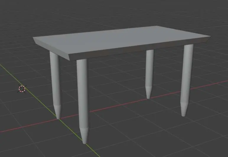 Table - miniature house