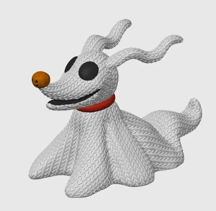 Cute Zero the Ghost Dog - Halloween - Knitted - Crochet