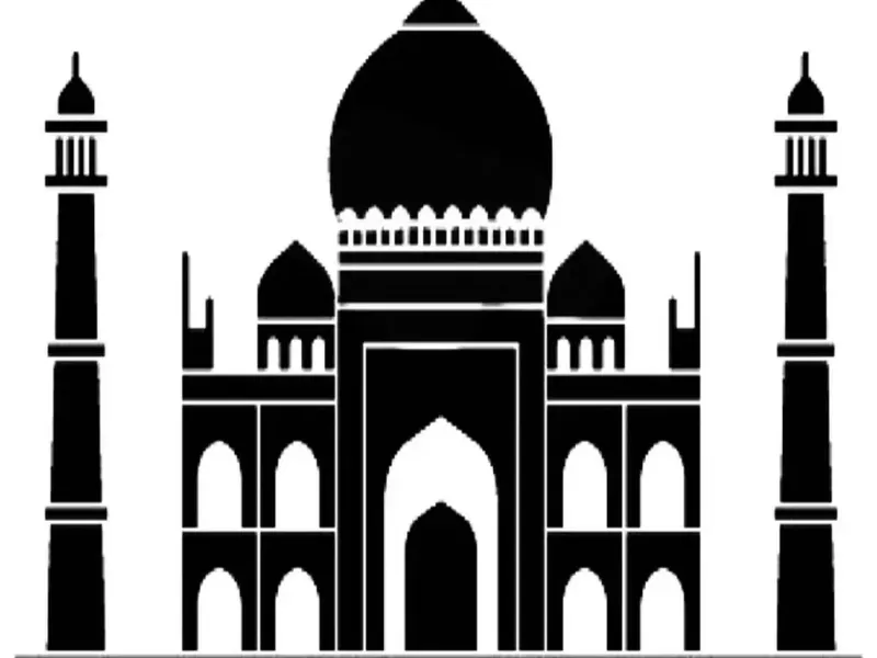 Taj Mahal-Schablone
