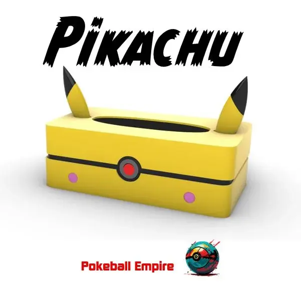 Pokeball and Pikachu Tissue Box