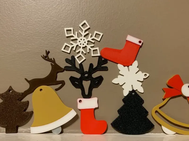 Flat Christmas Ornament Pack | Christmas Ornaments