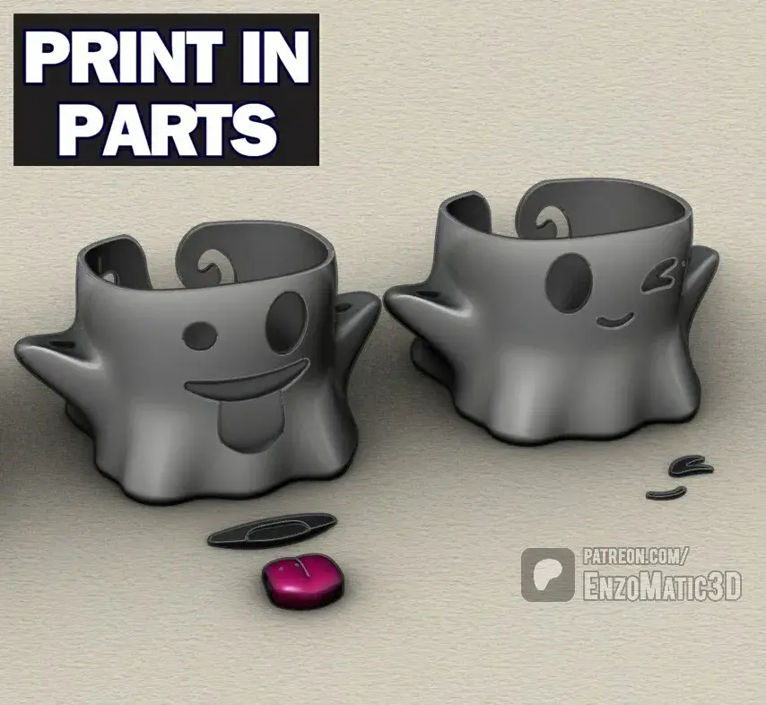 Ghost bowl - Crochet Yarn Bowl - Multiparts