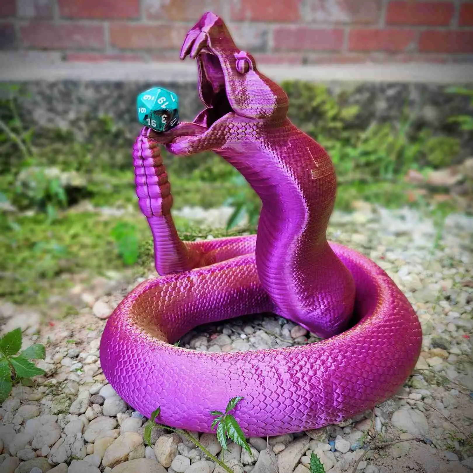 Bone Rattling Viper Dice Tower By Pretzel Prints, dnd access 3D models download Creality Cloud