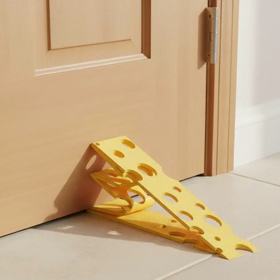 Cheese Wedge Spring Door Stopper