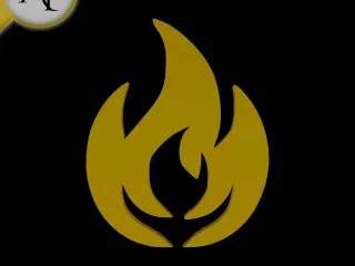 Simple Flame Symbol - 2D Art