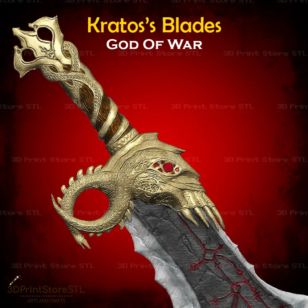 Blades of Chaos Cosplay God of War - STL File
