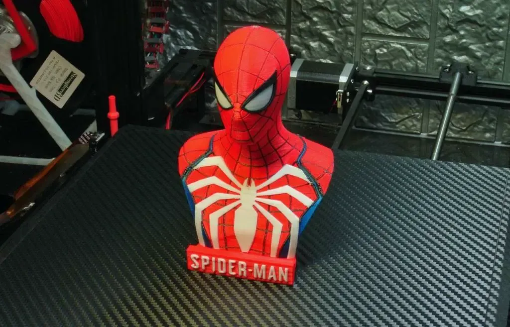 Multicolour Spider-Man PS4 Bust - Advanced Suit MMU