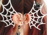 Spider web earring-2