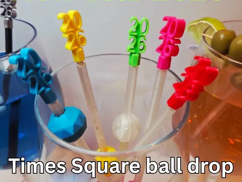 NEW YEAR 2026 TIMES SQUARE BALL DROP DRINK MIXER