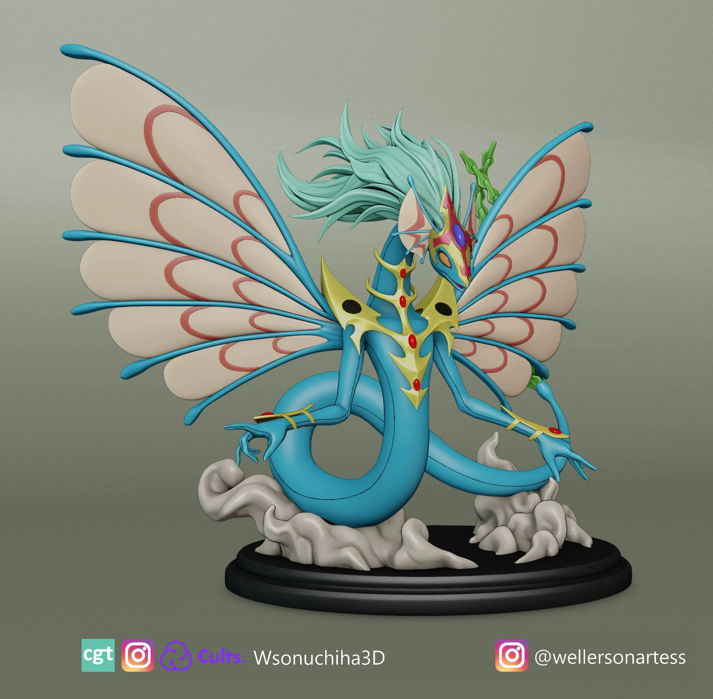 FIGURA DRAGÓN HADA ANTIGUA - YUGIOH