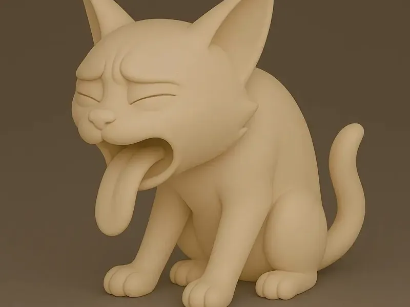 Vomiting Cartoon Cat