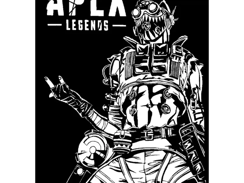 Apex Legends Octane stencil 3