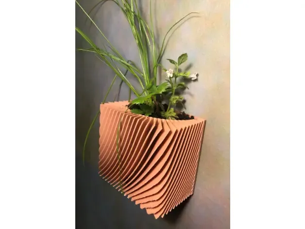 Fin Vases Topf (mit Wandhalterung)