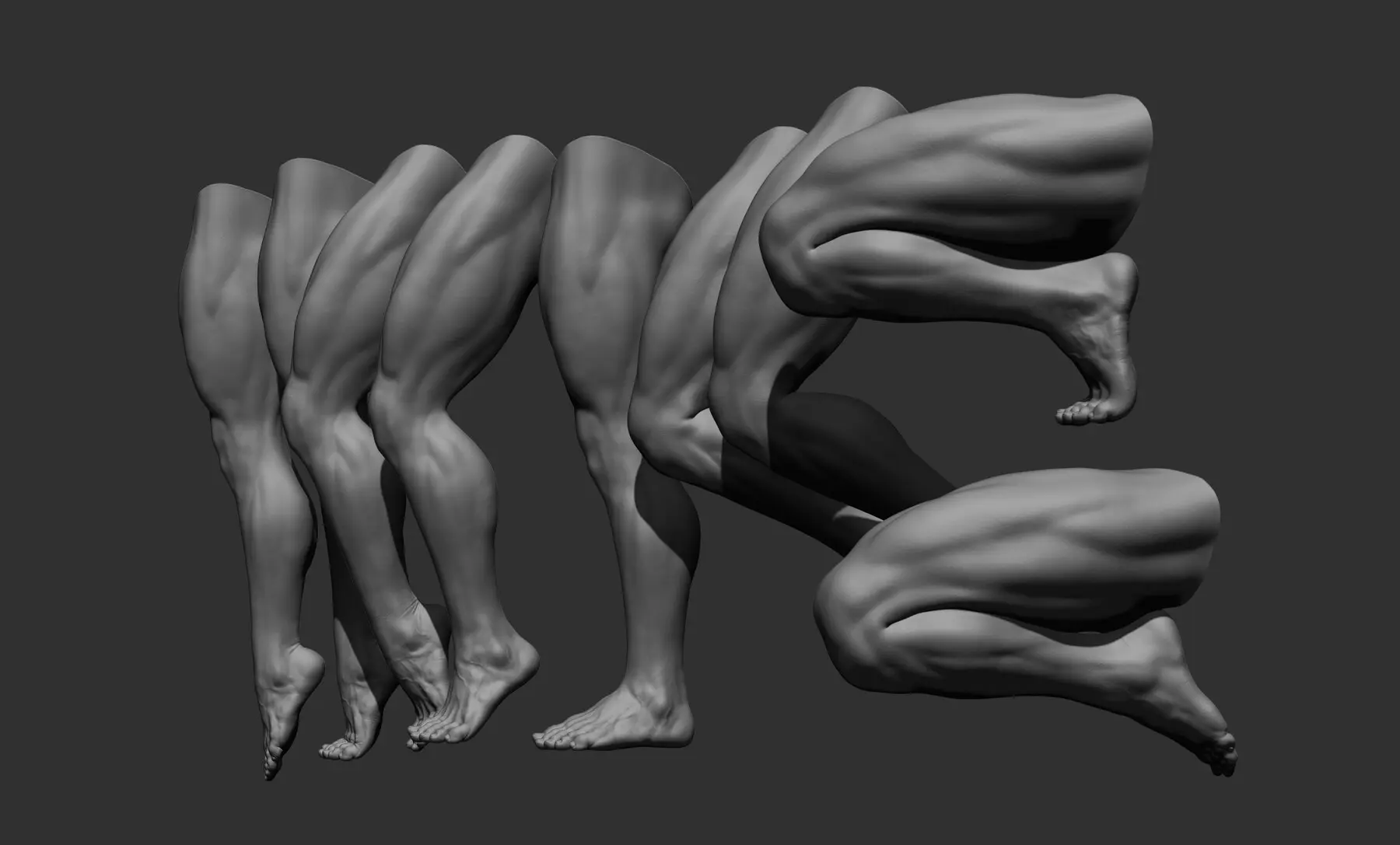 9 Male leg poses