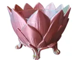 Triple-Color Lotus Planter Set - 2-in-1 Design with Drainage-1