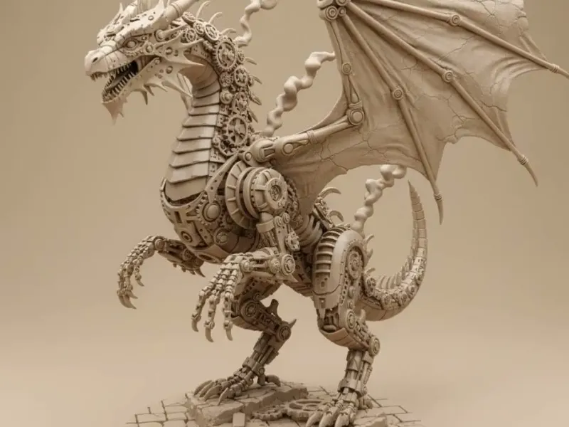 Clockwork Dragon (Dragão Mecânico ou Steampunk)