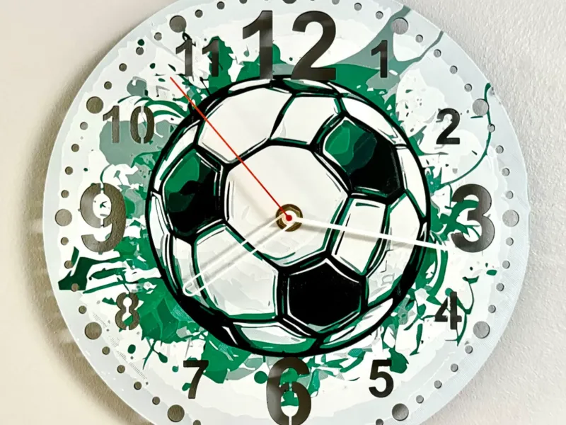 Wandklok / Wandklok Voetbal