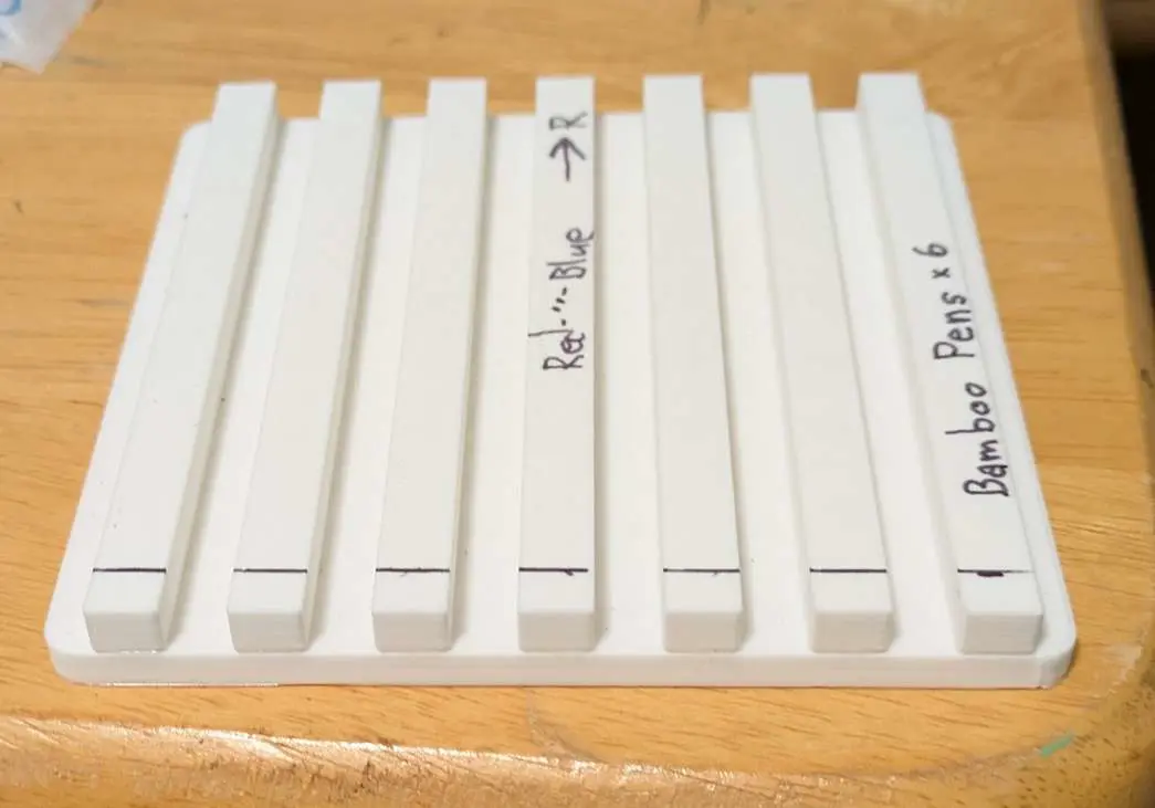 XTool F1 jig for bamboo pens
