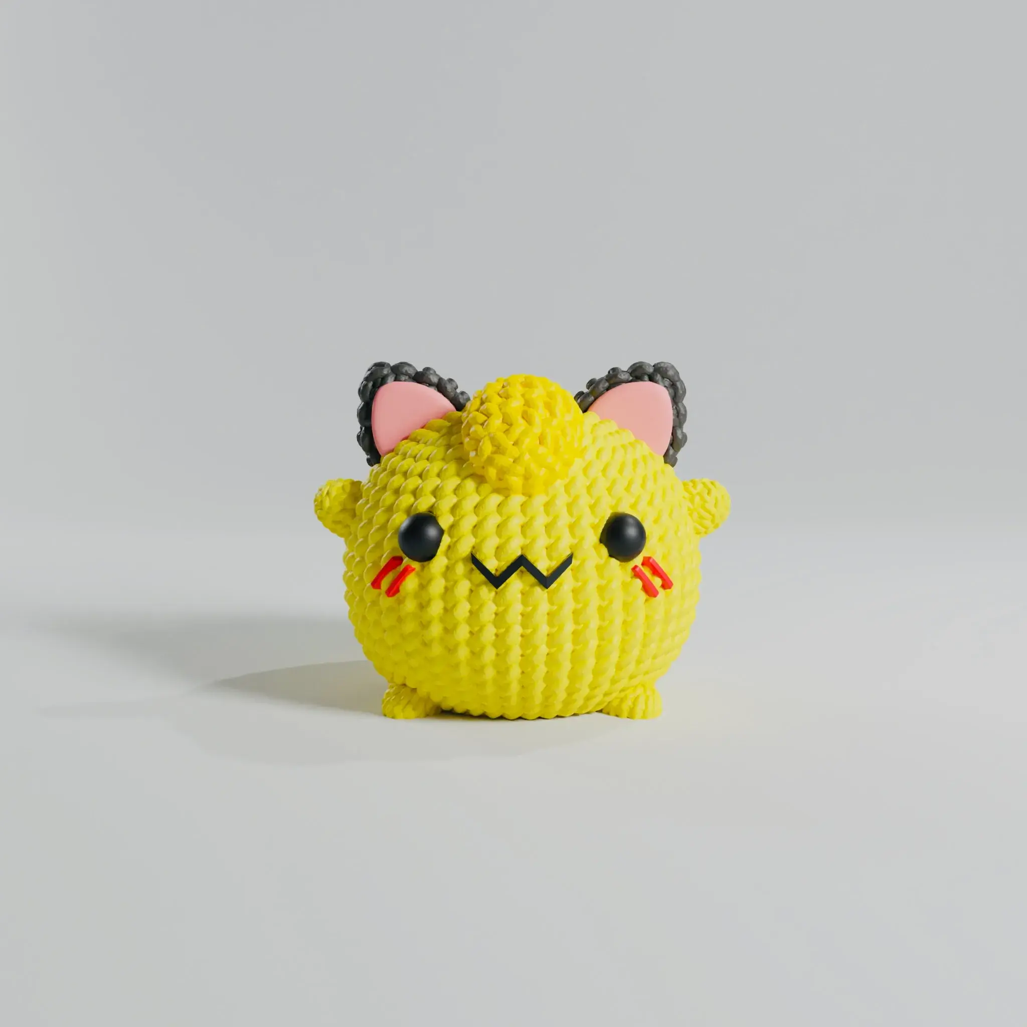 POKEMON MEOWTH CROCHET KNITTED - STL & 3MF MULTICOLOR