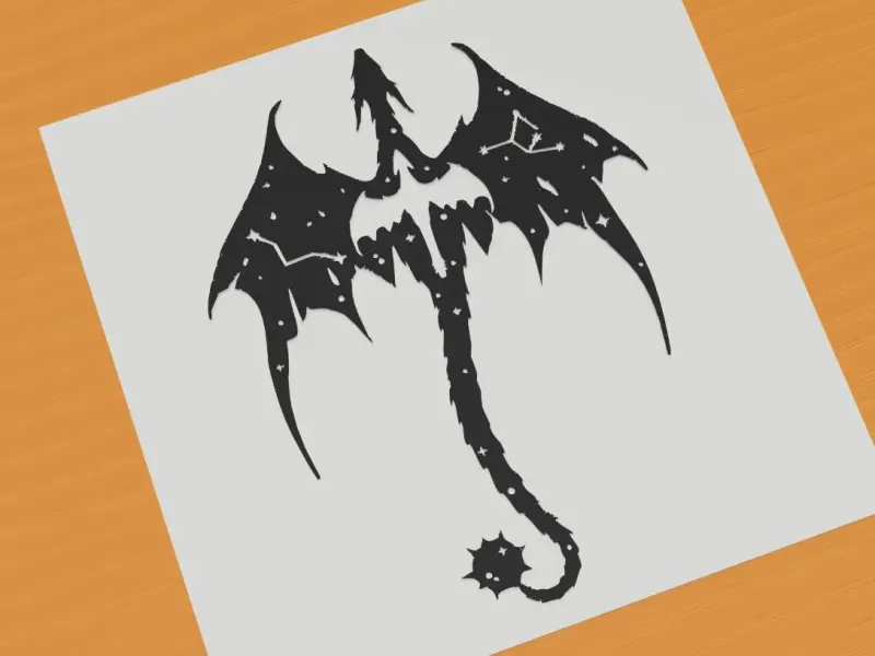 Celestial dragon constellation fantasy