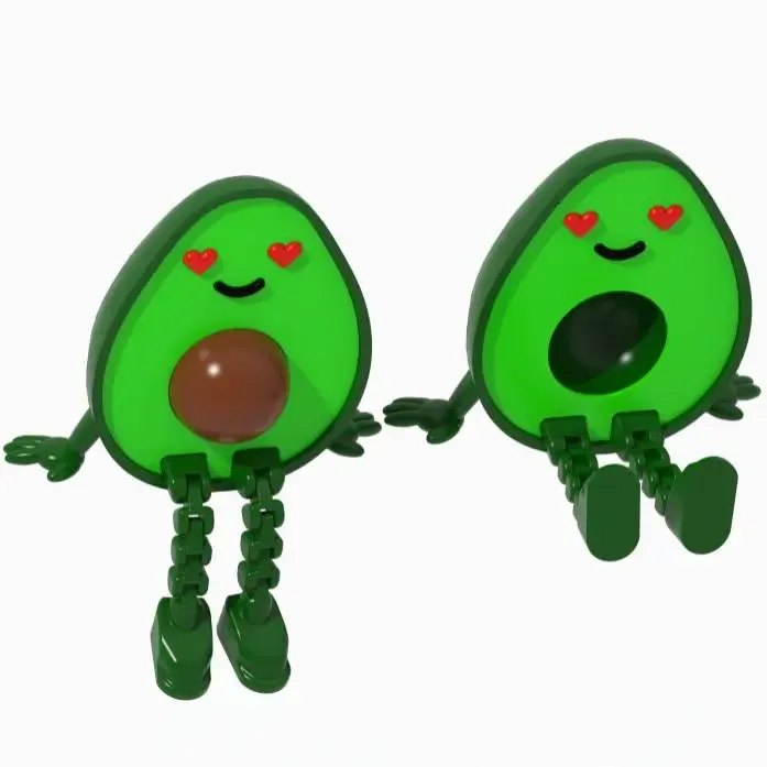 🥑 Articulated Avocado Pair