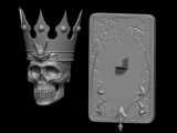 skull CROWN wall-5