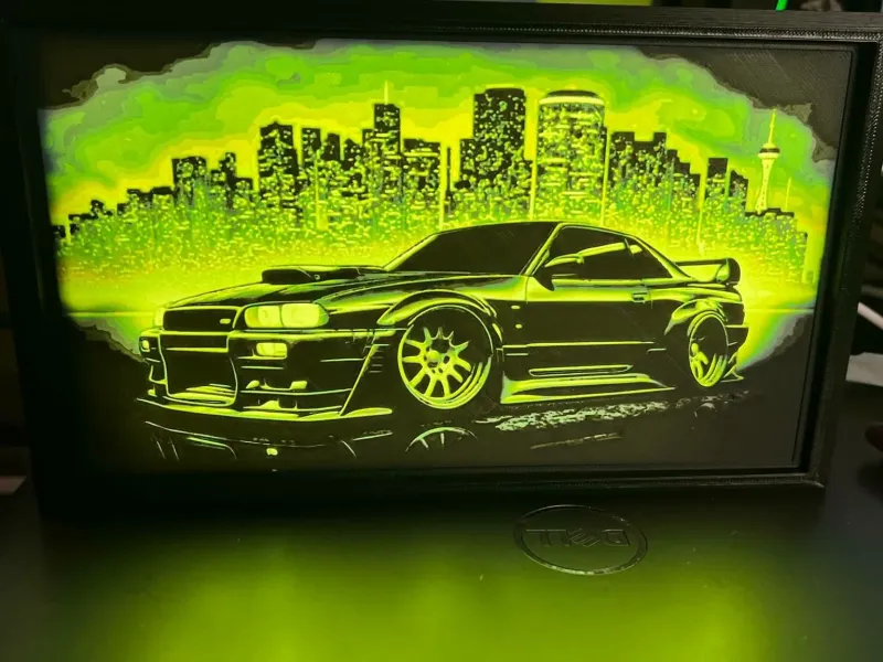Nissan GT-R skyline Light box Hueforge