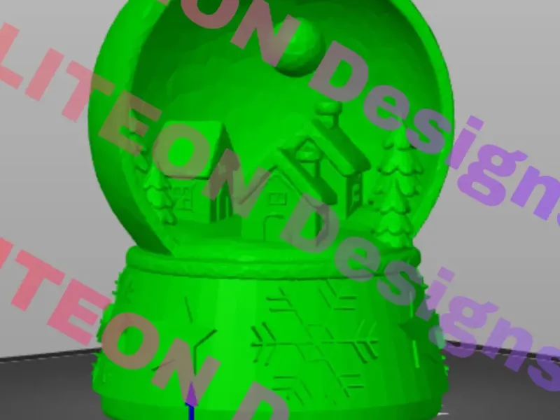 Gingerbread House Snow Globe