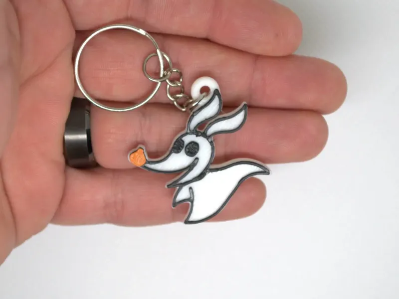 Zero from Nightmare Before Christmas keychain