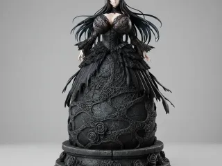 Eternal Gothic Empress – Regal Glamour Pose Ecchi Figurine