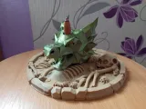 🐉 BackFlow Dragon Head Incense Burner with Skeleton Base💀-2