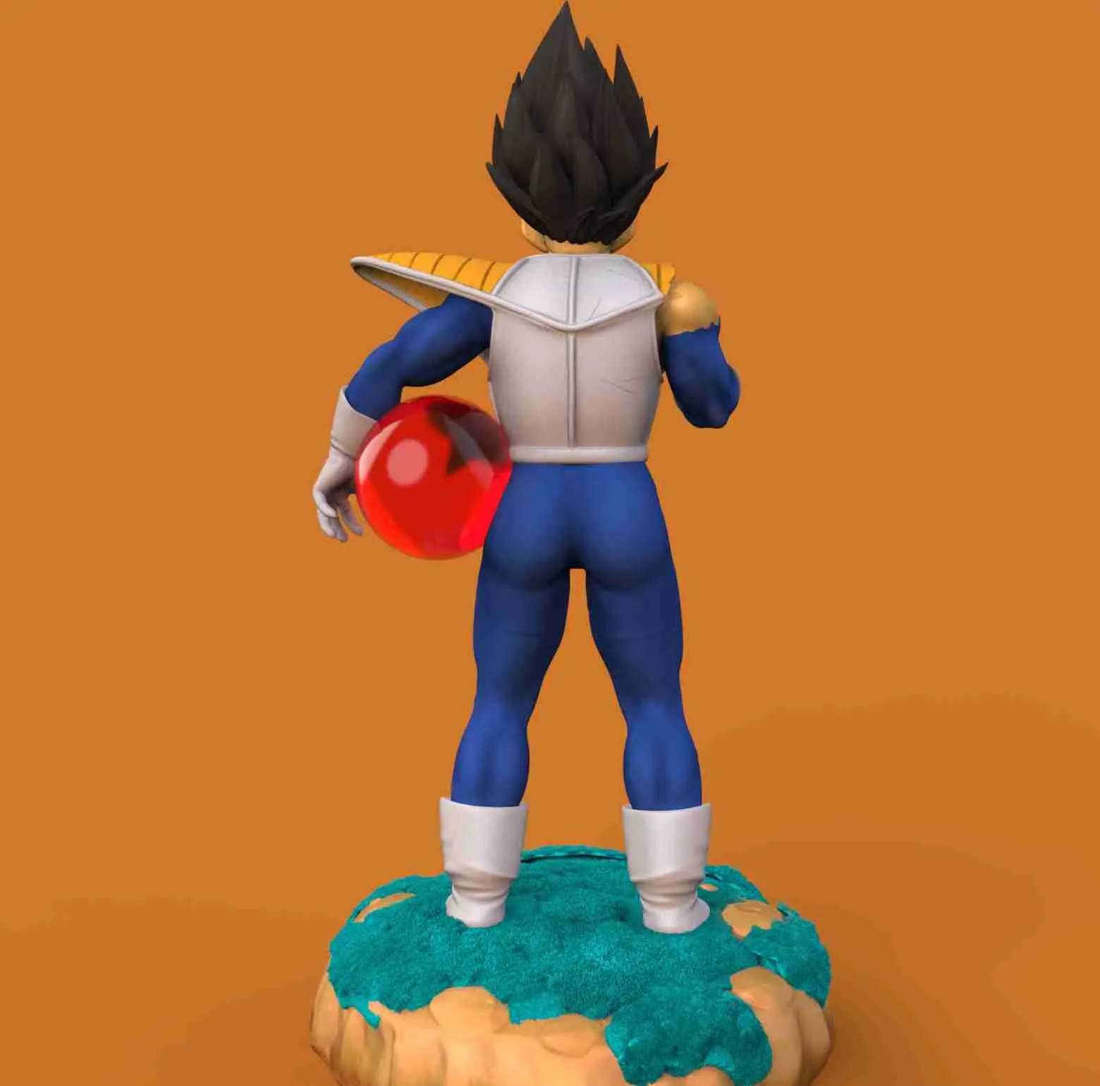 VEGETA DRAGON BALL - MODELO DE IMPRESIÓN 3D