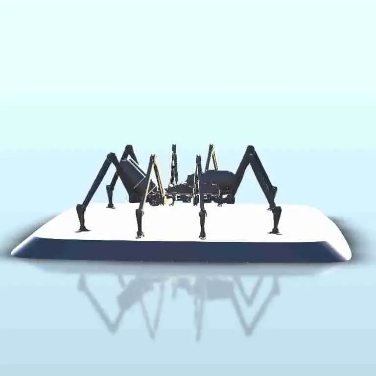 Spider robot on base 5 - sci-fi science fiction future 40k l
