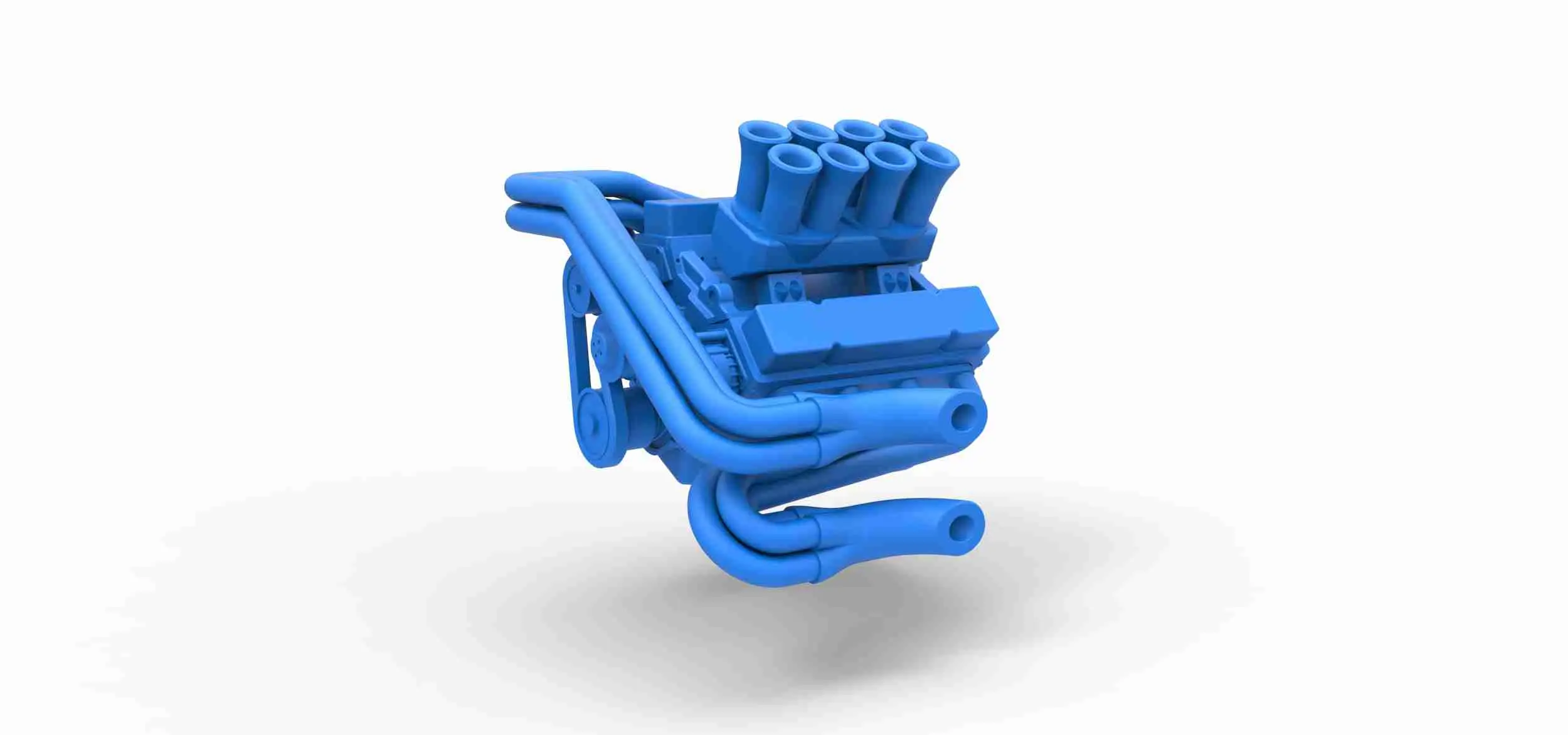 Engine V8 for Supermodified race car Version 1 Scale 1:25